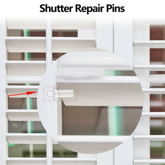Durable 20 Pcs Spring Pin Hardware Durability Have Rust Prevention High-quality Plastic Missing Shutter Pins