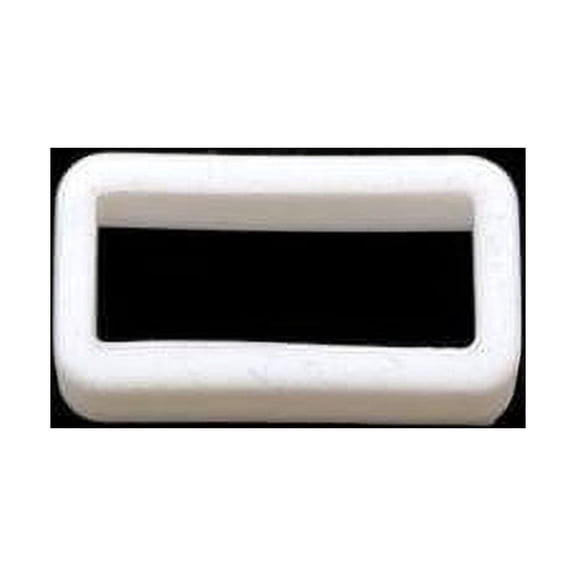 Durable 22mm White Silicone Keeper Loop