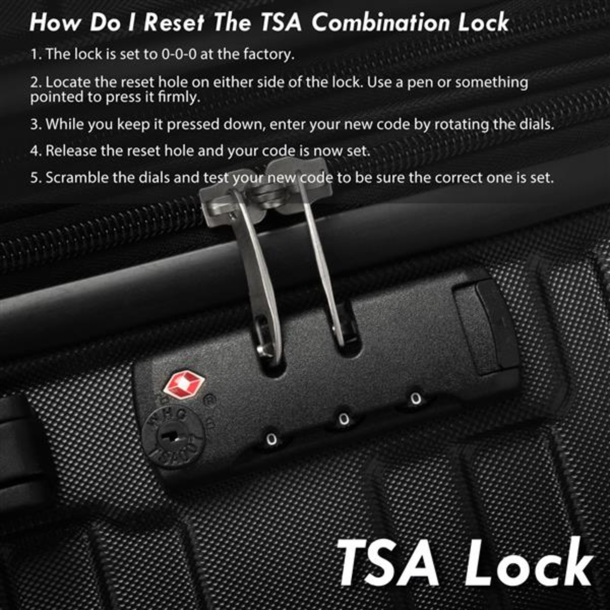 Durable 24” ABS Hardside Expandable Luggage with TSA Lock Spinner