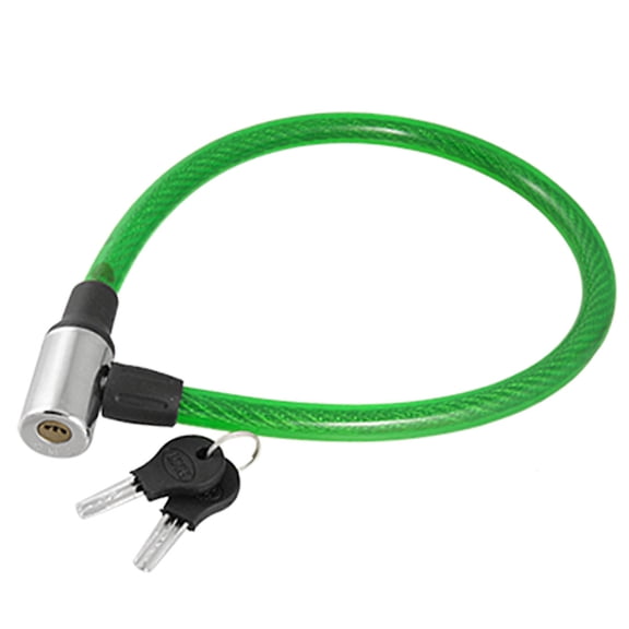 Durable 25.6" Plastic Covered Steel Wire Bike Lock Bicycle Security Lock with 2 Keys