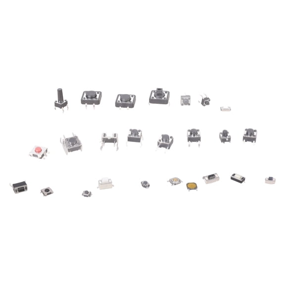 Durable 250pcs Tactile Push Button Switchs Kits Convenient Assortment of 250 Micro Momentary Switches 25 Types Durale
