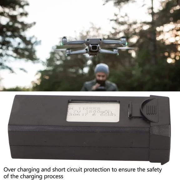 Durable 3.7V 1800mAh RC Drone Battery For Extended <span Style="background:red"></span> Time, Fits A258, S91, V162 <span Style="background:red"></span>