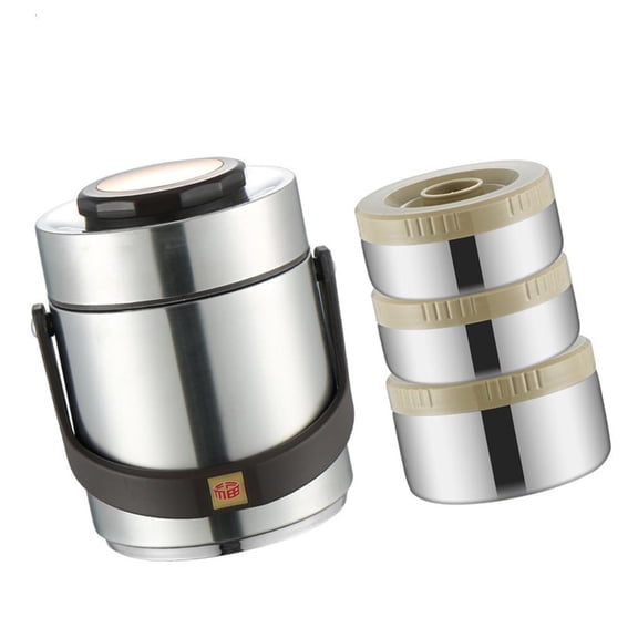 Durable 3 Layer Thermal Food Jar Nonrust Steel Leak proof Meal Container