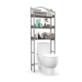 thumbnail image 1 of Durable 3-Tier Bathroom Storage Rack with Metal Frame and Adjustable Shelves, 1 of 3