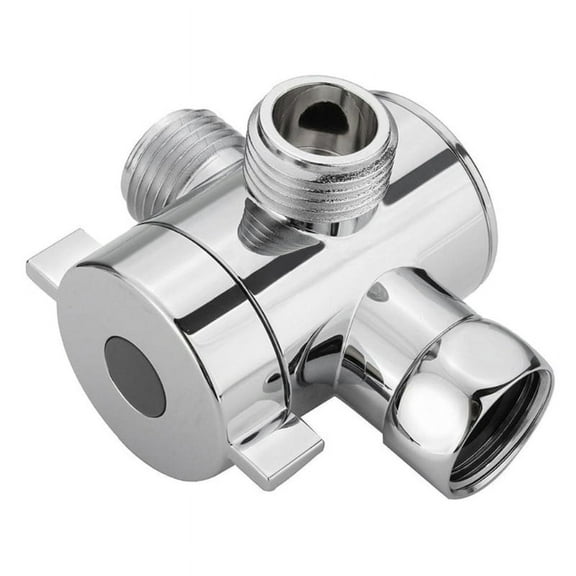 SkyAuks Durable 3 Way T-adapter Shower for Head Diverter Connector Arm Mounted Splitter