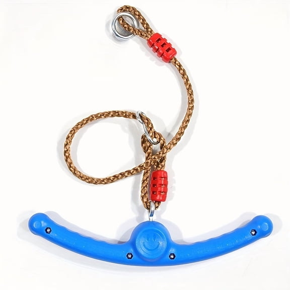 Durable 360° rotating swing with retractable rope | Colorful blue and pink playground swing for indoor and outdoor use | Active swing set, outdoor playground equipment