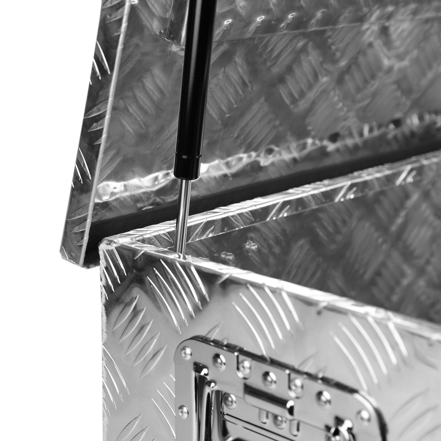 Durable 39 Inch Aluminum Truck Bed Tool Box with Gas Strut Side Handle