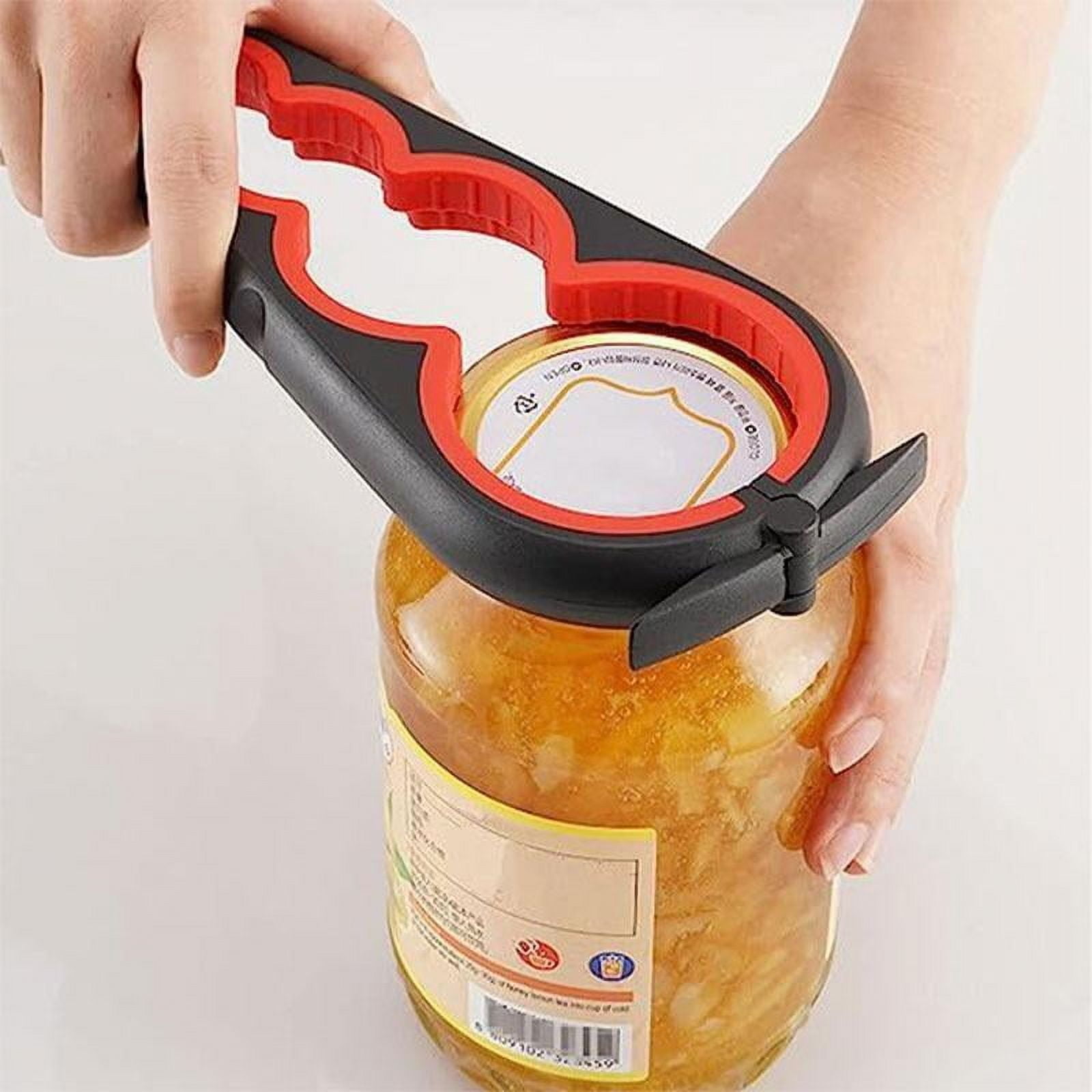 Food Container Openor Durable 4 in 1 Can Food Opener, 1 Count Manual Jar Opener for Elderly ...