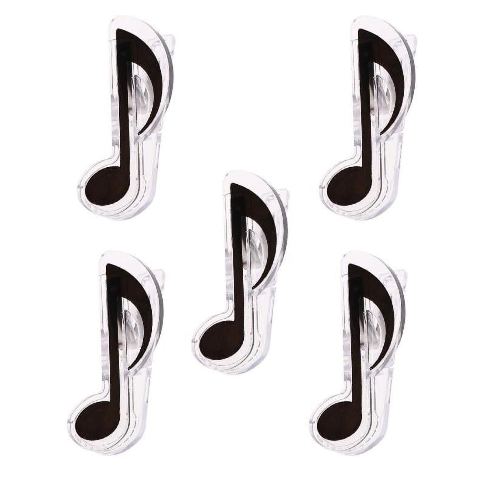 Durable 5 Pieces Music Note Book Page Clips Holder Music Stand