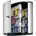 thumbnail image 1 of Durable 54 Key Brushed Aluminum Cabinet - 11.9" X 4.8" X 11" - Aluminum - Security Lock - Silver (195323), 1 of 7