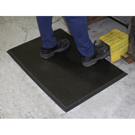 Durable 597S35BK Comfort Stand HD Anti-Fatigue Mat, 3 x 5 in. - Black