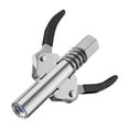 thumbnail image 1 of Durable 6-Lock Alloy Steel Grease Coupler w/ Double Handle, Leakproof Design for 1-Hand Use, Heavy Duty Grease Gun Tip for Smooth Lubrication, 1 of 5