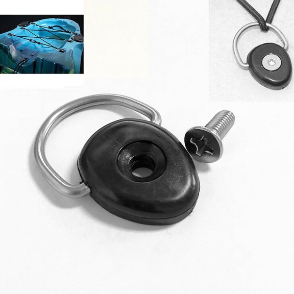 Durable 6X Kayak Paddle Fishing Rigging Functional Nylon 12G/Pc 304 Stainless Steel D Ring Boat Tie Fitting Buckle Fangkenuo