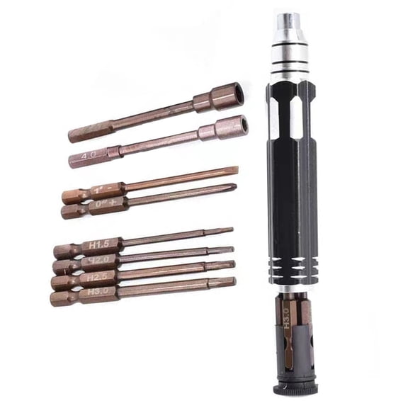 Durable 8-in-1 Screwdriver Set for Tech Repair Magnetic Bits for Tablets, Watches, and Drones