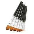 thumbnail image 1 of Durable 8pcs Paint Brushes Set Filbert Tips Nylon Hair Paintbrushes for Students Adults Artists Acrylic Oil Watercolor Gouache Nail Body Face Art Crafts Supplies, 1 of 7