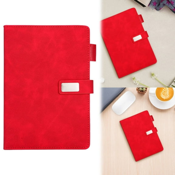 GBAYXJ A5 Business High Value Notepad Custom Diary Set Registration Custom Notebook Notebook For Recording (Red)