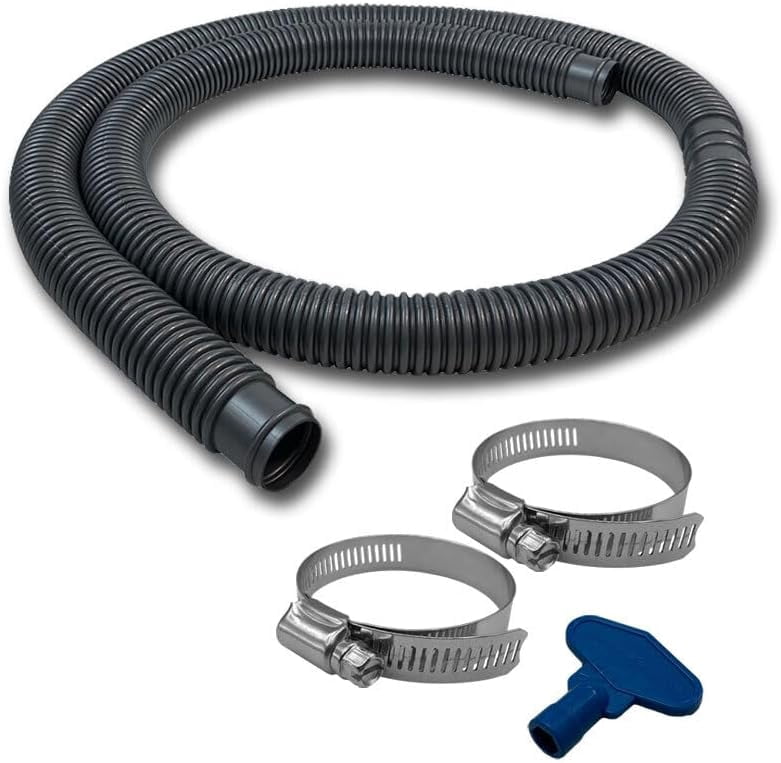 Pool Filter Connection Durable ABG Pool Filter Connection Hose 1.25 Inch Valve x 6 Feet with 2 ...