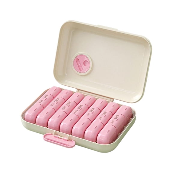 Durable ABS 7 Day Pills Case Portable Medicine Organizers With Large Capacity