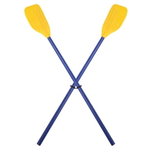 Durable ABS Plastic Rowing Oars 2-Piece Set 45.28 inches / 115 cm Lightweight Detachable Boat Paddles for Inflatable Rubber Canoes Lifeboats Recreational Watercraft Activities