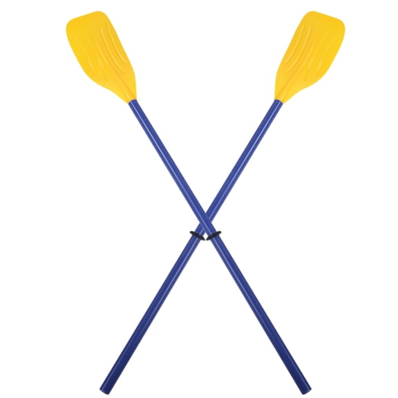 Durable ABS Plastic Rowing Oars 2-Piece Set 45.28 inches / 115 cm Lightweight Detachable Boat Paddles for Inflatable Rubber Canoes Lifeboats Recreational Watercraft Activities