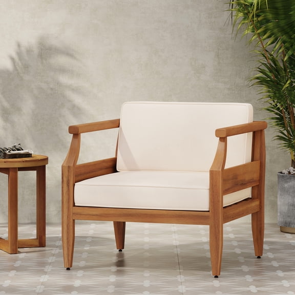 Durable Acacia Wood Frame / Weather-Resistant for Outdoor Use / Relax in Any Mild Weather