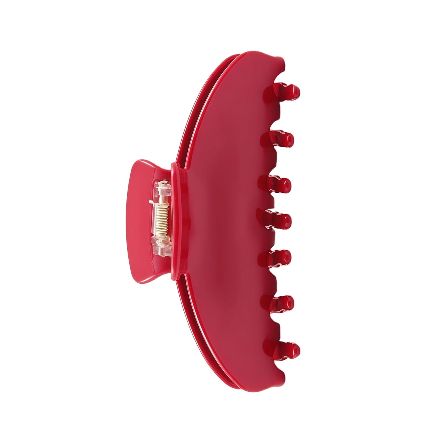 Durable Acetate Hair Clips in Cherry Red 4-Inch Non-Slip Claw Clips for All Hair Types