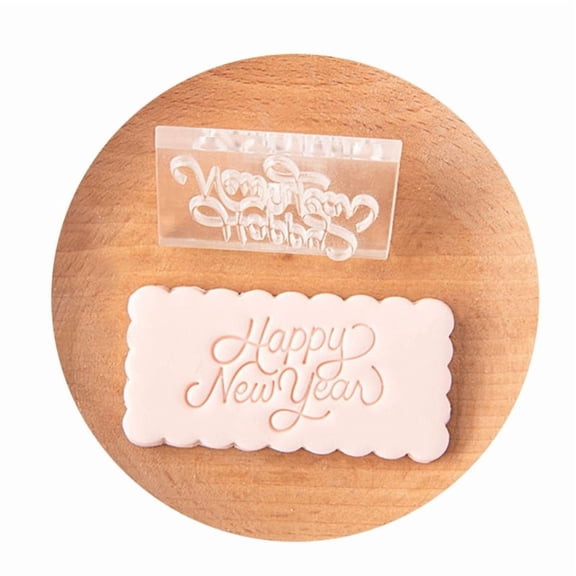Durable Acrylic Fondant Molds Stable Letter Embosser For Festival Cake Decors