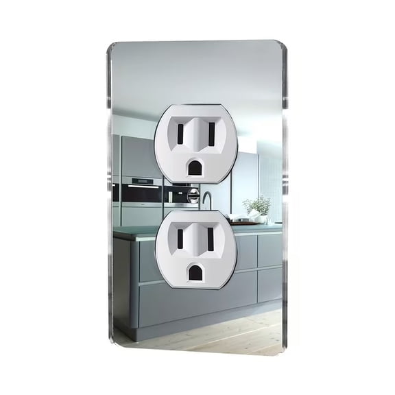 Durable Acrylic Mirrored Outlet Covers | Decorative Light Switch Plates for Electrical Outlets