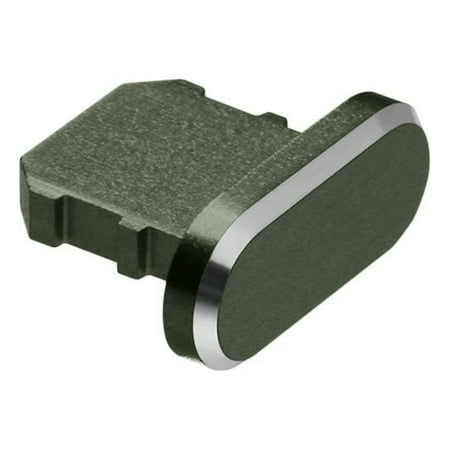 Durable Aluminium Alloy Universal Phone Accessories Micro/Type C/iP Charging Port Cap Charger Dock Stopper Anti Dust Metal Plug DARK GREEN FOR IOS
