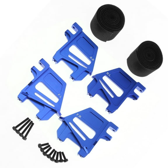 Durable Aluminum Alloy Battery Mount for Traxxas X-Maxx 1/5 4WD RC Truck, Easy Installation, Lightweight, Available in Blue/Red