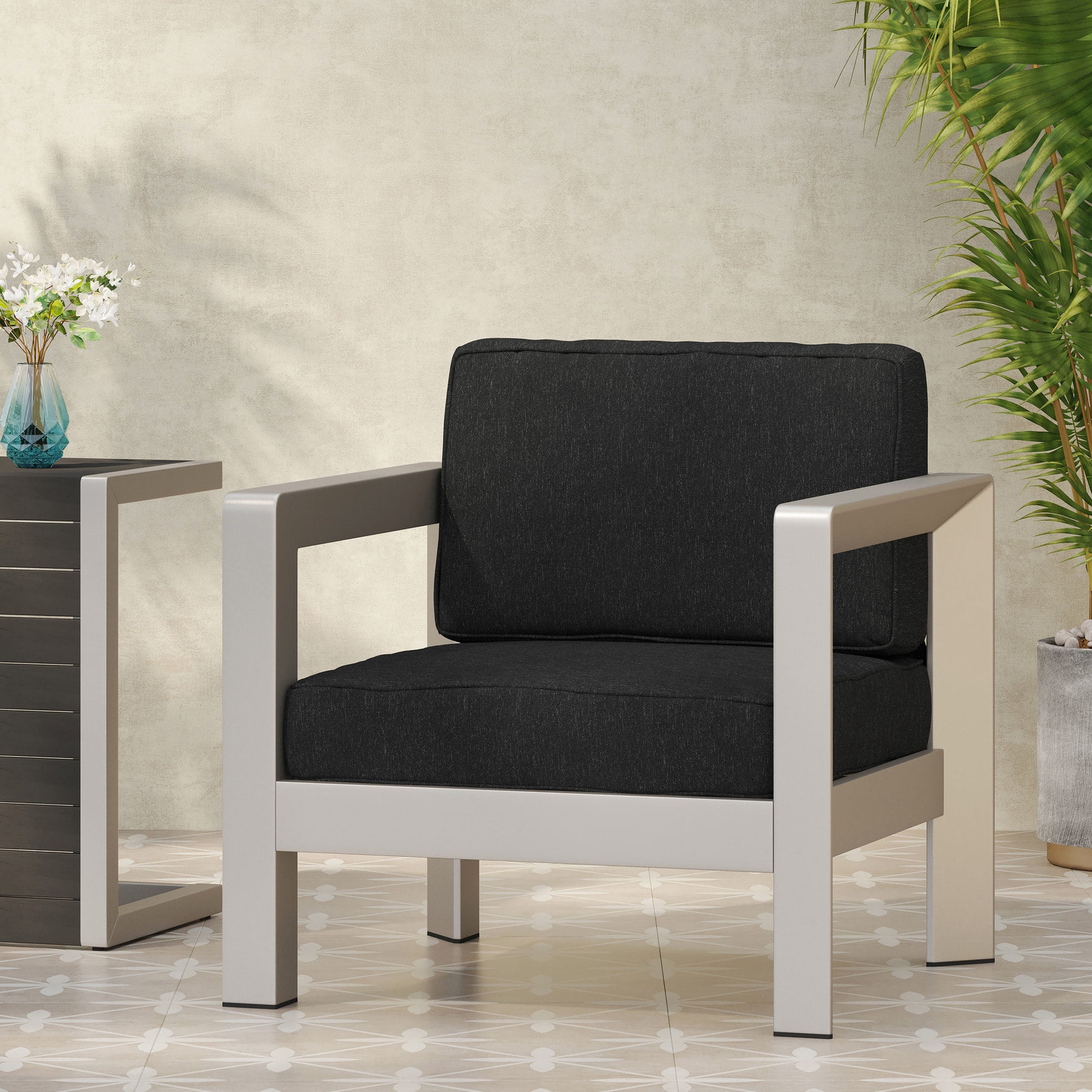 Photo inspiration: Durable Aluminum Patio Chair Compact Spaces Deep Seating Comfort Photo Inspiration