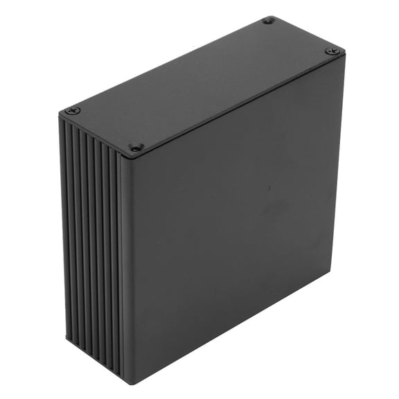Durable Aluminum Project Box, DIY Electronic Enclosure, Ideal for PCBs Cooling, Matte Black Finish
