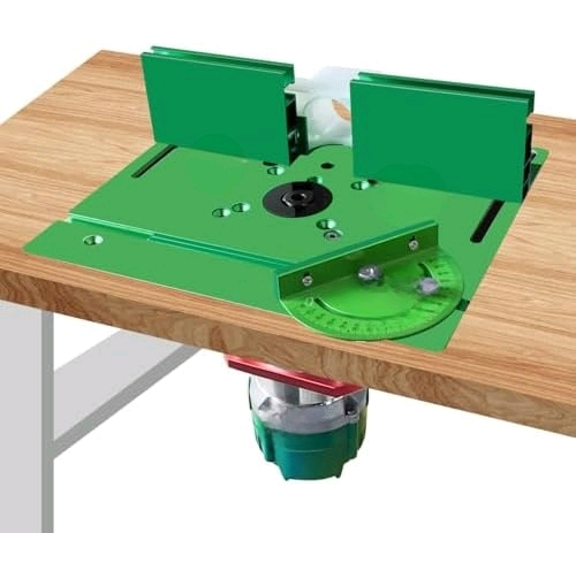 Durable Aluminum Router Table Insert Plate, Precision Router Flip Plate Router Templates for Working Benches Woodworking Engraving DIY Tools$$Tools & Hardware Other