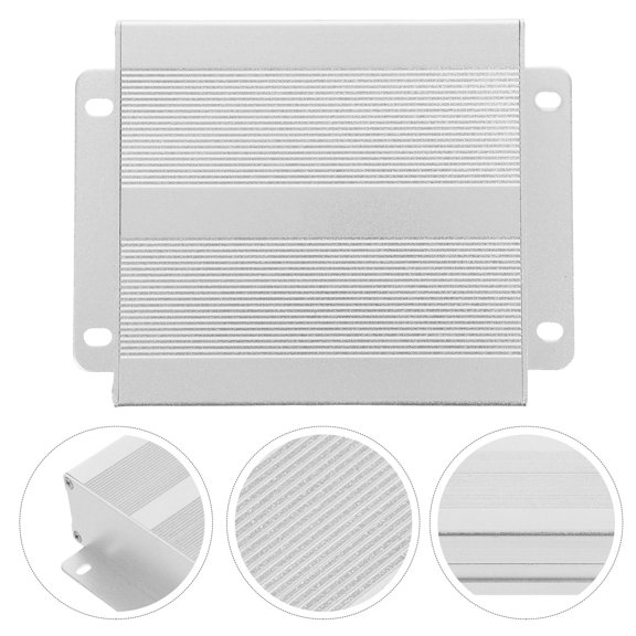 Alasum Aluminum Boxes Electronics Enclosure Silver Weatherproof Outdoor Use Modern Design 1Pack