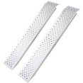 thumbnail image 1 of Durable Aluminum Silver 4FT Length 2PC Pair Outdoor Loading Shed Ramps for Various Vehicles & Devices Safety Design - Slip-resistant Surface & Extended Plate, 1 of 8