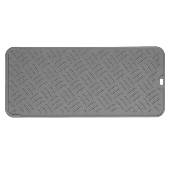 Durable AntiSlip Multifunctional Desktop Waterproof Pad Silicone Heat Insulated Table Padding Cup Mats Kitchen Accessories (Seven Size)[Small-Grey]