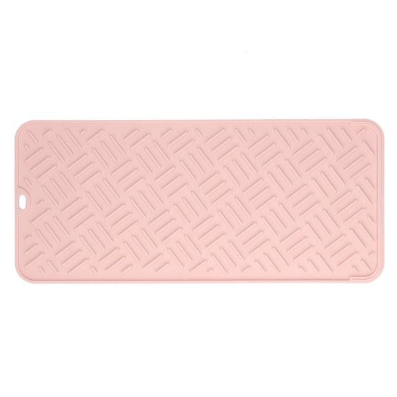 Durable AntiSlip Multifunctional Desktop Waterproof Pad Silicone Heat Insulated Table Padding Cup Mats Kitchen Accessories (Seven Size)[Small-Pink]
