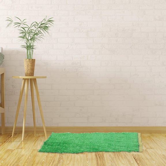 Durable Artificial Lawn Mat Green Fake Grass Pad for Model Train and Garden Use
