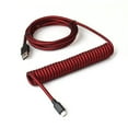 thumbnail image 1 of Durable Aviator Gx16 Braided Coiled USB C Mechanical Keyboard Cable, 1 of 5