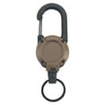 thumbnail image 1 of Durable Badge Reel,Retractable Keychain,Heavy Duty Carabiner Badge Holder,Multitool Carabiner Badge Holder, Retractable Keychain Clip Holder, Suitable for Outdoor Work(Khaki), 1 of 5