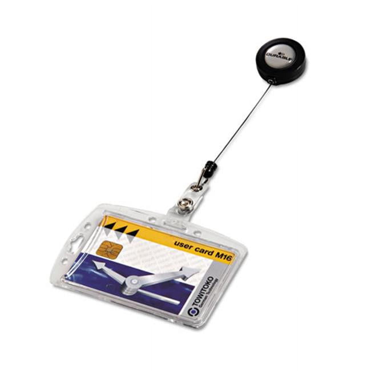 Durable Badge Reel Shell-Style ID Card Holder