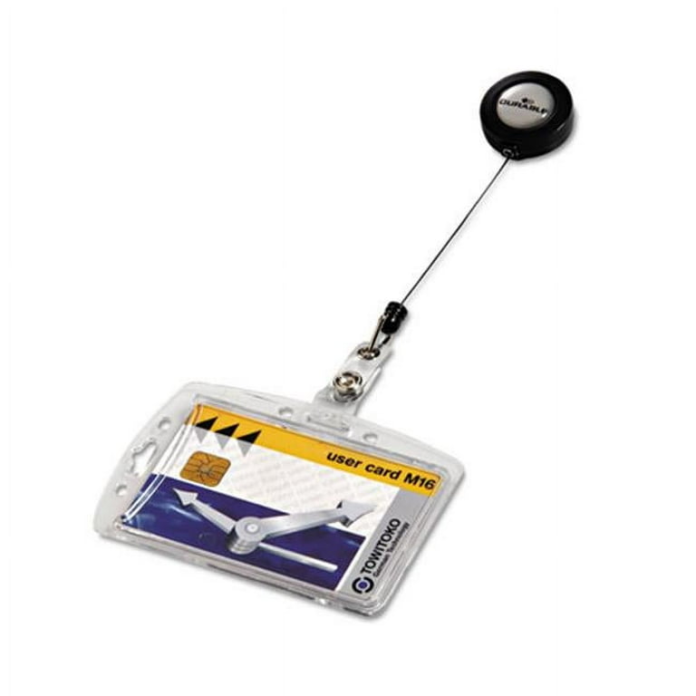 Dey 's stationery store Plastic ID Badge Holder, ID Badge Reel