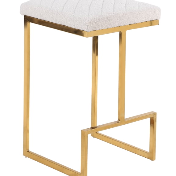 Durable Beige Stool / For Patio or Porch / Solo Seating