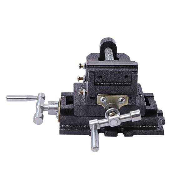 Durable Bench Vise Clamp with Precise Scale, Bi-Directional Jaw Movement, Removable Jaws, High-Hardness Steel for Strong Clamping and Easy Use