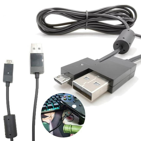 Durable Black 2.75M Extra Long Micro USB Charger Cable Charging Cord Line For PS4 4 For Xbox One Controller Cables-2.75M
