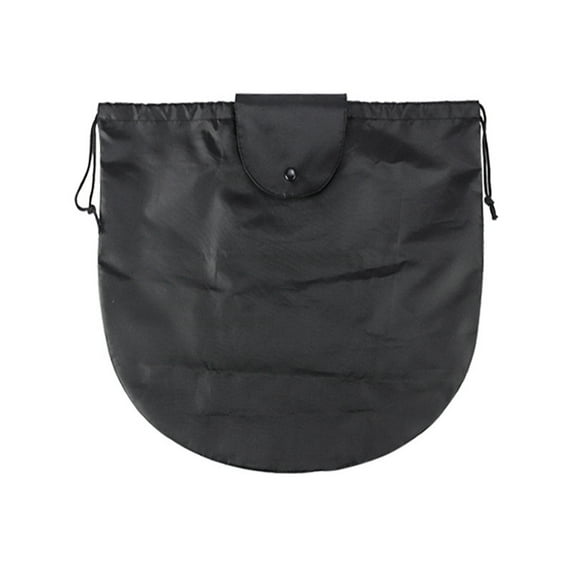 Durable Black Nylon Motorcycle Helmet Bag - Drawstring Bag for Convenient Storage - Ideal for Motorcycle Riding, Sports, Gym, Training, Hiking, and Travel.