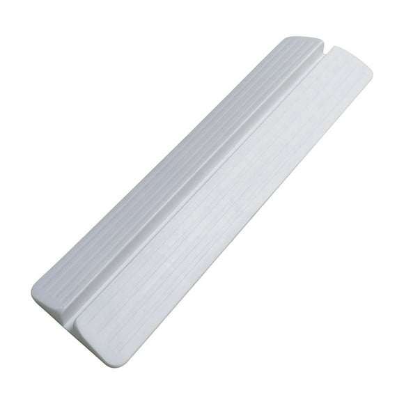 Durable Black Plastic Threshold Ramp for Wheelchairs, Scooters, and Walkers Anti-Slip Surface, Easy Installation