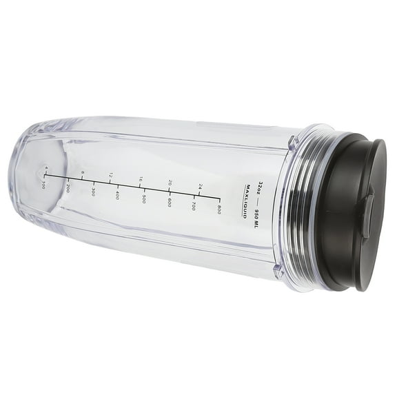 Durable Blender Container With Lid, Food Grade PP, Easy Install, 32oz Capacity