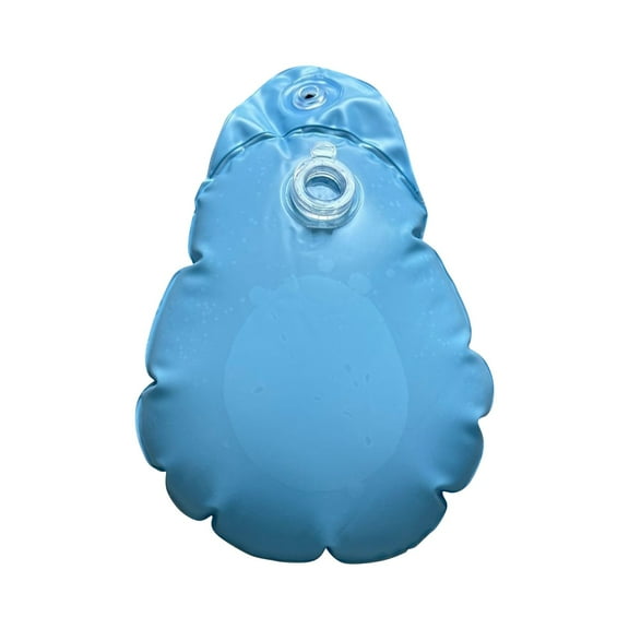 Durable Blue Flower-Shaped Hot Water Bottle Leak-Proof, Eco-Friendly, Soft Rubber for Pain Relief & Comfort