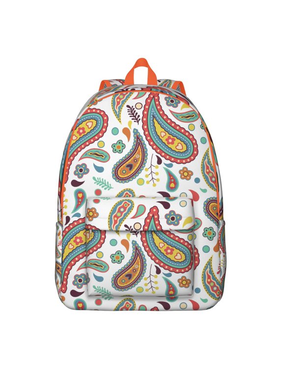 Durable Boho Paisley Backpack - Artistic Print Withstands Daily Use, Reliable Bag for Books and Electronics, Cherished Gift for Those on the Go